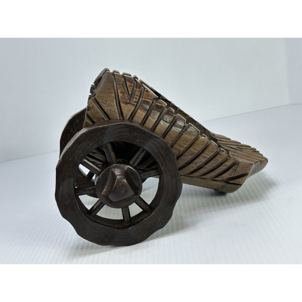 Vintage‎ Wood Handmade Wine Bottle Holder Rustic Folk Art Decorative Handcrafted